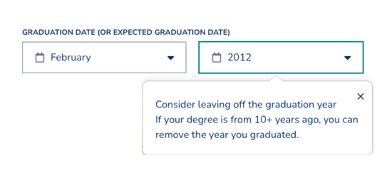 should you include a graduation year on your resume