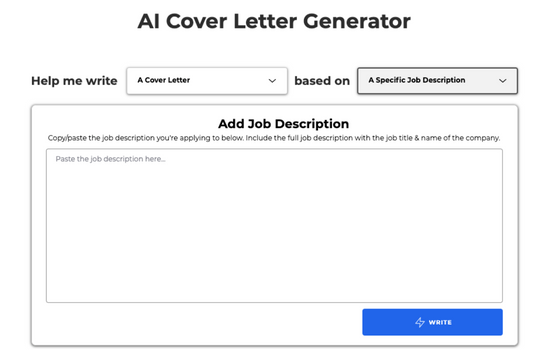 cover letter generator