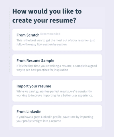 resume builder best reddit